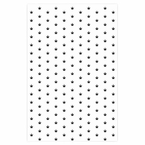 Black Weed Wrapping Paper