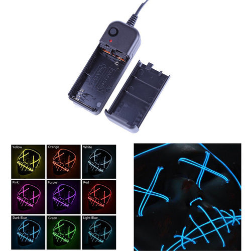 Neon Stitches Mask Halloween Cosplay Mask